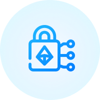 Imagem de um cadeado na cor azul