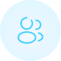 Imagem de 2 ícones que representam pessoas em um grupo